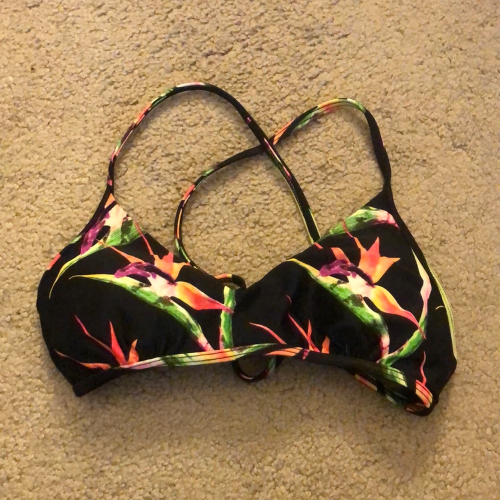 Womens Eidon Tropical Print Bikini Top
